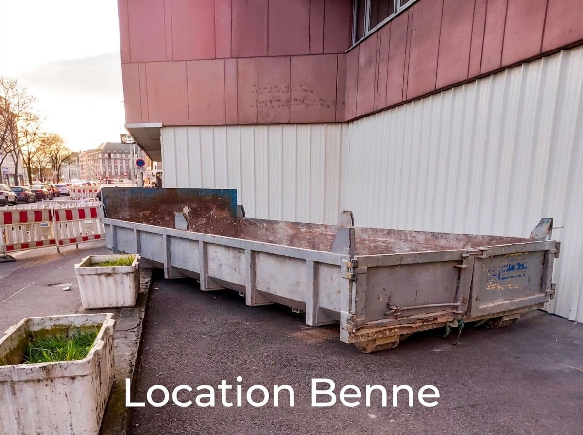 Démolition à Lingolsheim — Location Benne